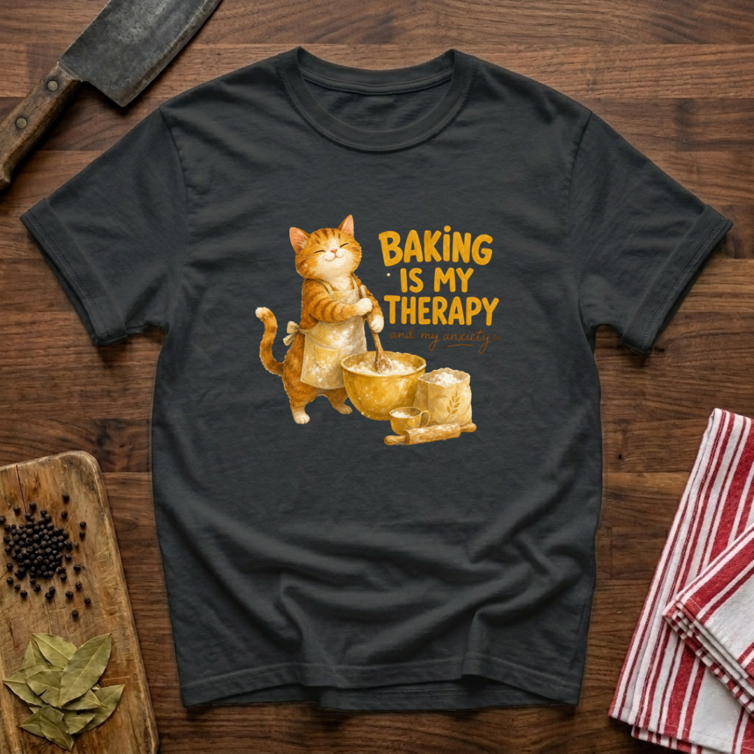 Stressed Cat Baker T-Shirt
