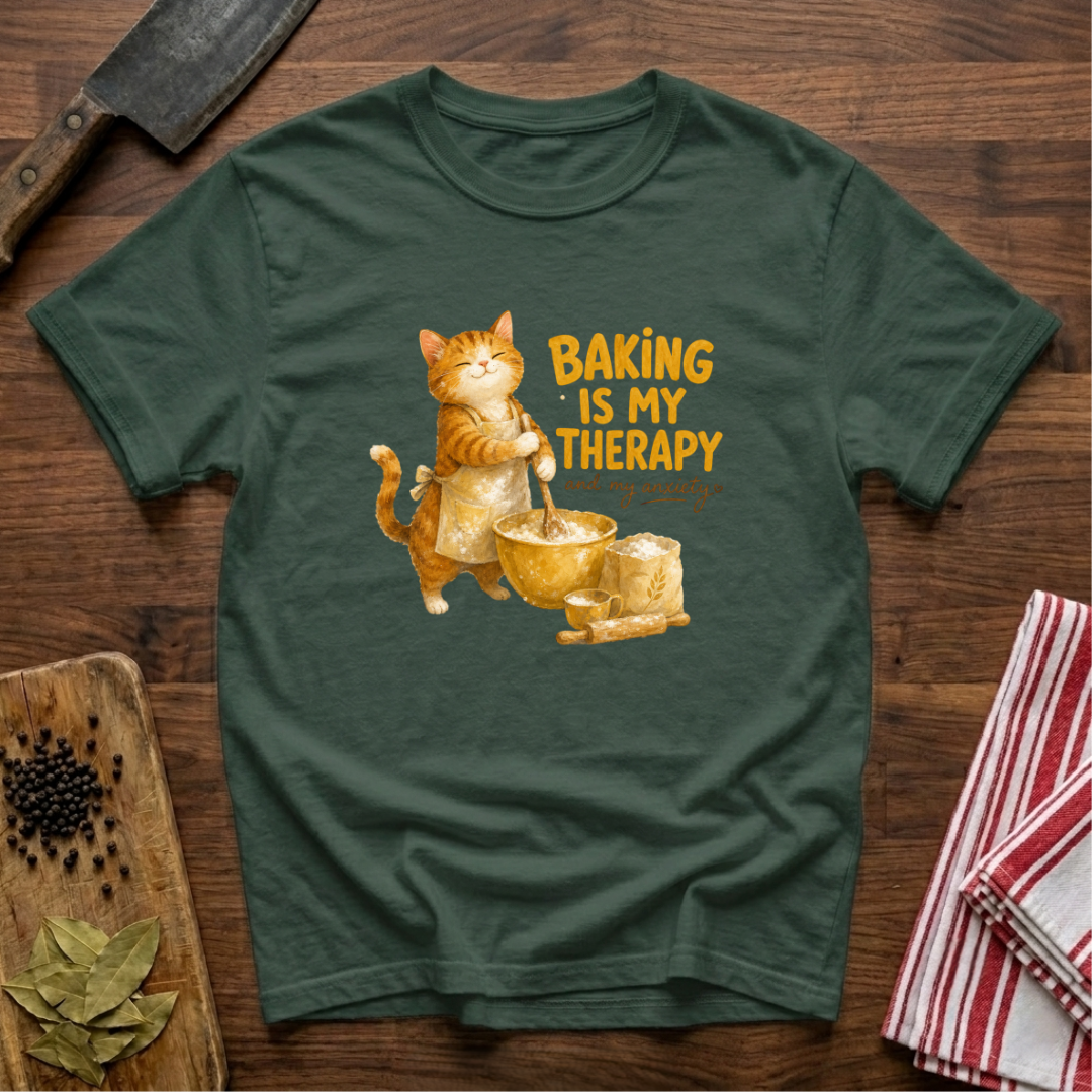 Stressed Cat Baker T-Shirt