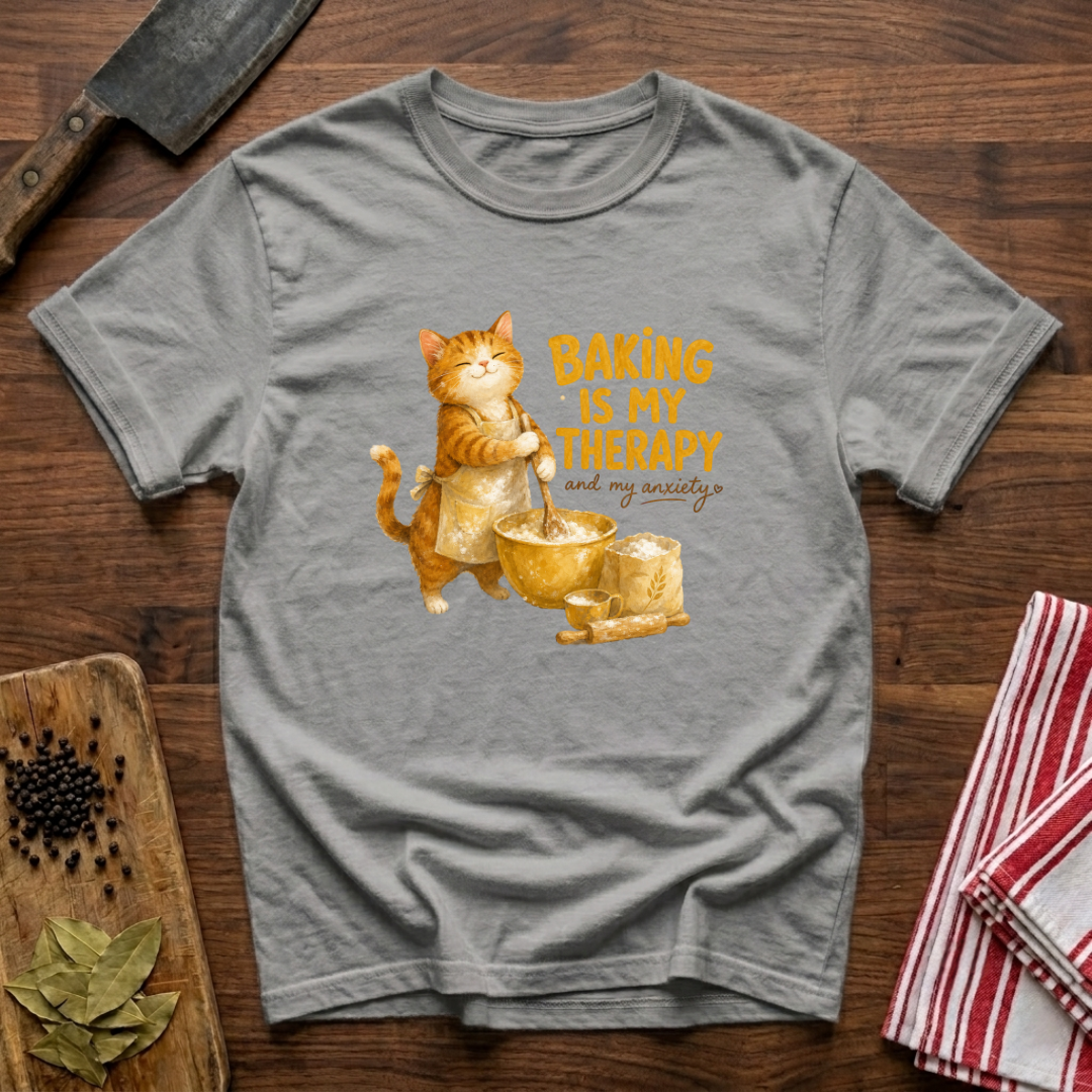 Stressed Cat Baker T-Shirt