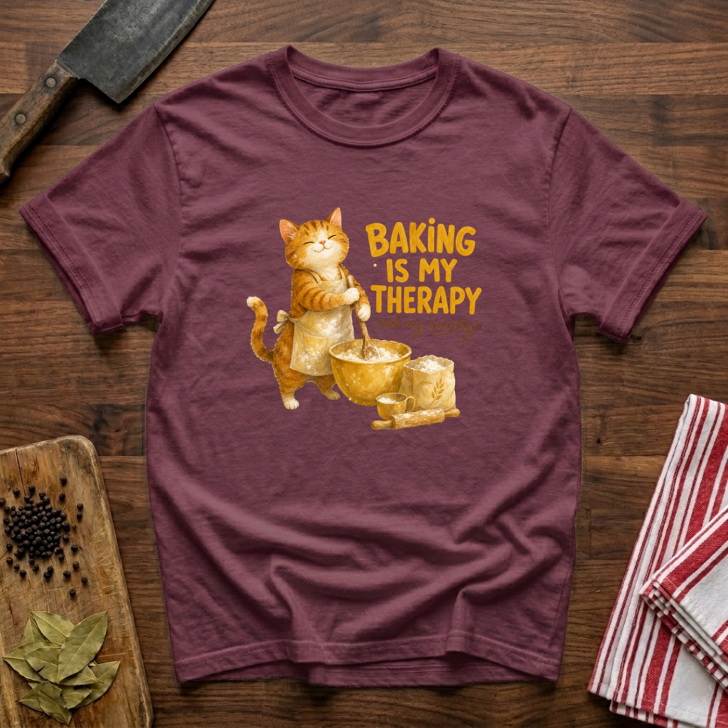 Stressed Cat Baker T-Shirt