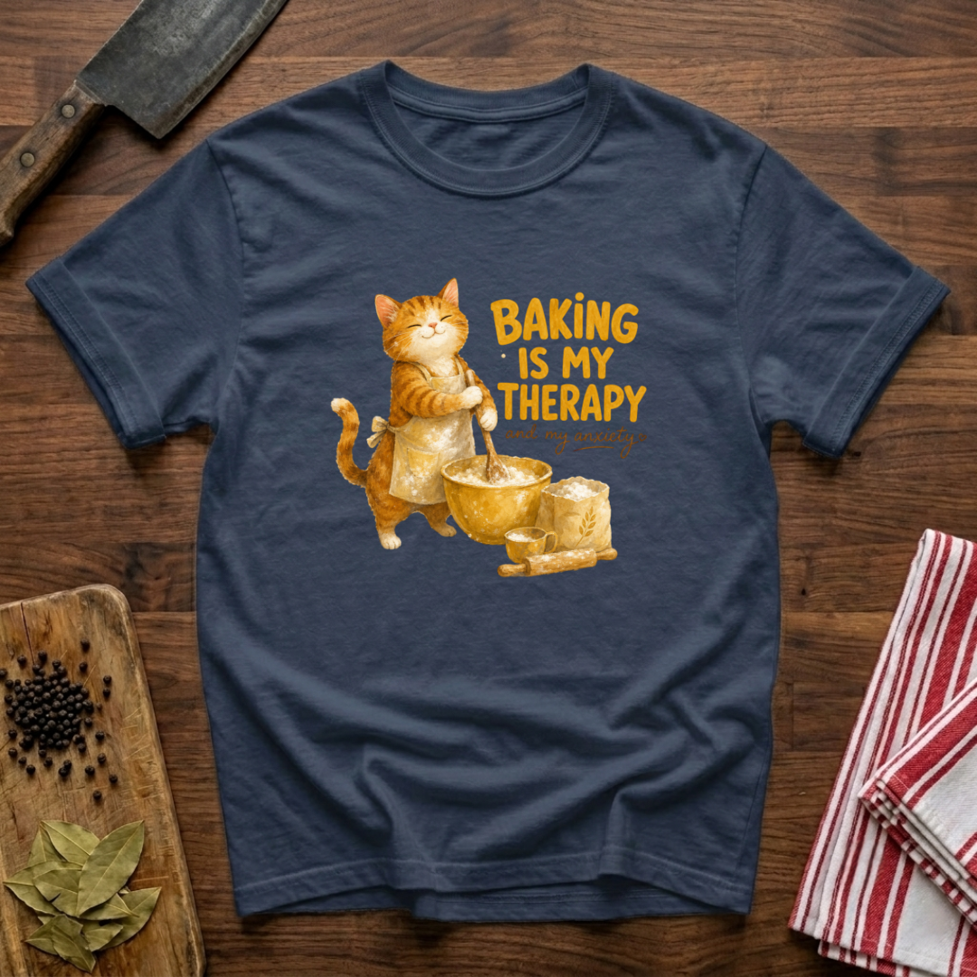 Stressed Cat Baker T-Shirt