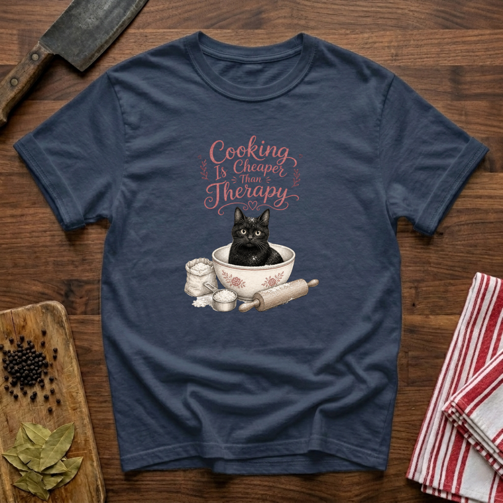 Cooking Is Cheaper Than Therapy T-Shirt